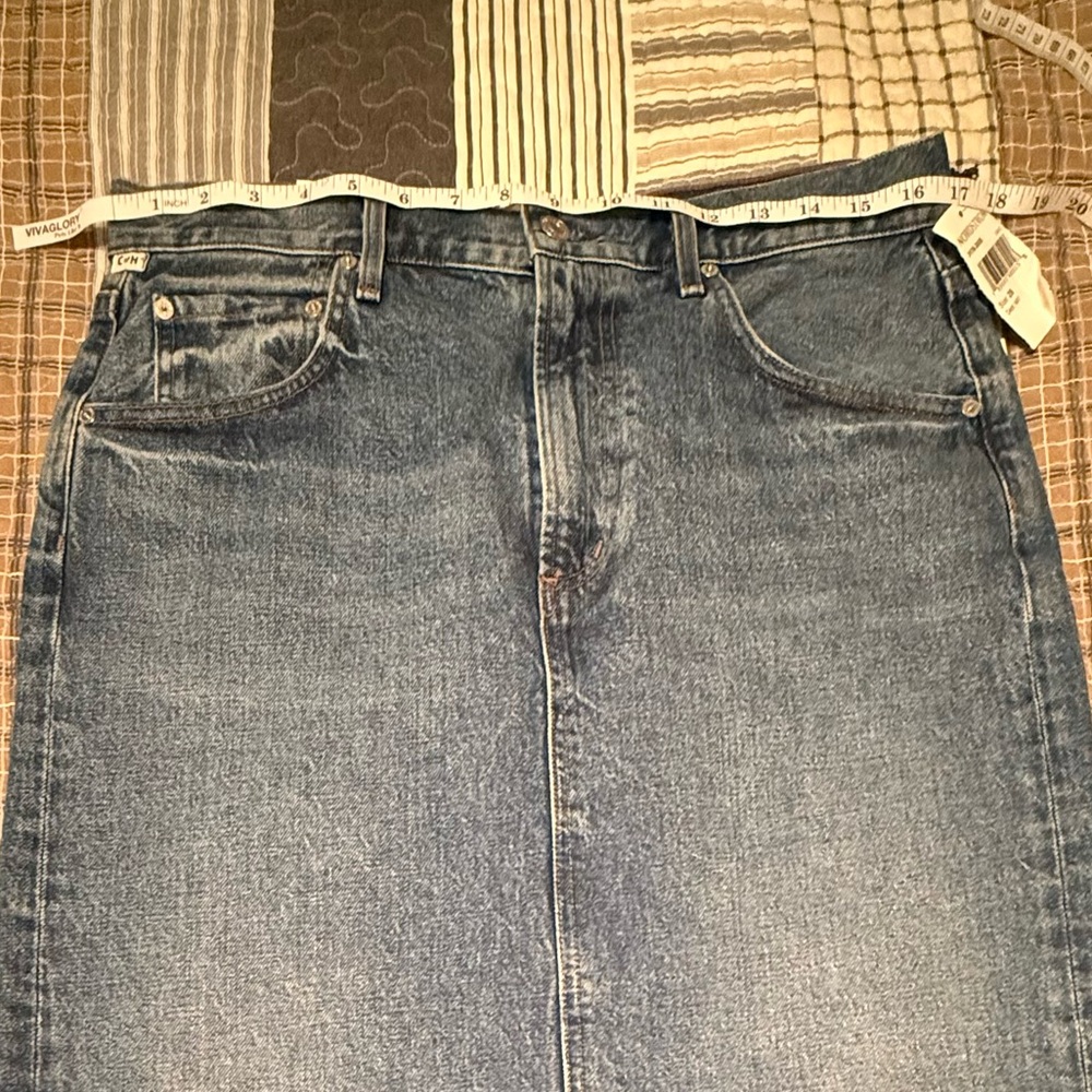 Citizens Of Humanity Blue Denim Skirt - Picture 5 of 8